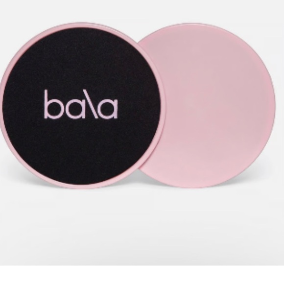 NWT-Bala Pink and Black Exercise Sliders - Picture 1 of 5